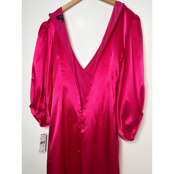 NWT Maia Fuchsia 3/4 Sleeve Sheath Dress Size 6 - Picture 9 of 11